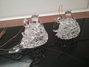 glasfåglar julgran 2st söta Glasfåglar julgran (412248228) ᐈ Köp på Tradera