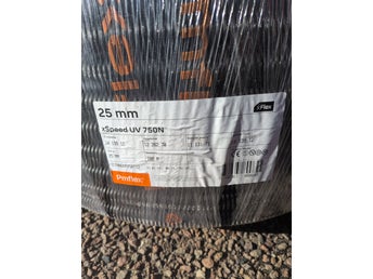Ny Pmflex xSpeed UV 750N 25mm Flexrör – Stor rulle (100 meter)