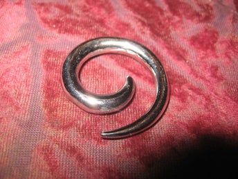 TÖJNING PIERCING 5 MM SPIRAL (STAINLESS STEEL)