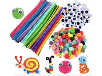 Pyssel kit - Piprensare, rörliga ögon, bollar