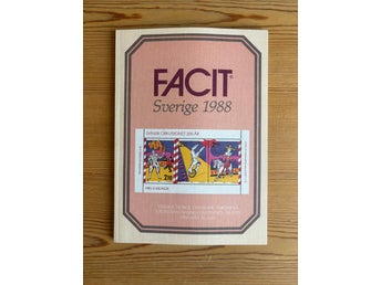 FACIT Sverige 1988 - klassisk frimärkskatalog för samlare, Frimärkshuset AB