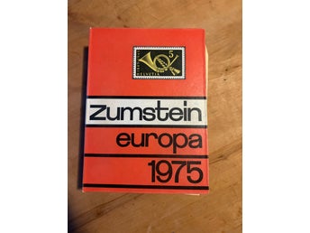 Zumstein Europa Briefmarken-Katalog 1975, 58:e upplaga, frimärkskatalog filateli