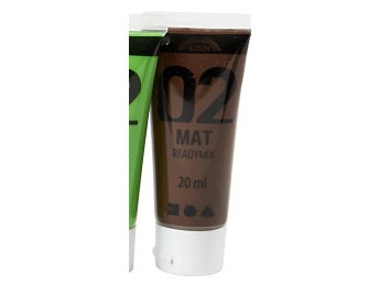 Brun - Vattenbaserad MATT akrylfärg - 20 ml - måla dockhusmöbler