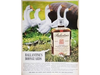 BALLANTINE'S - FINEST SCOTCH WHISKY STOR ANNONS 1965
