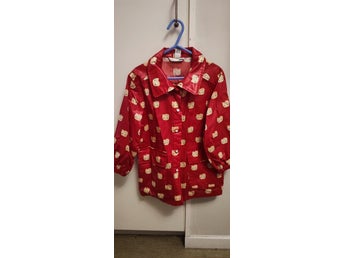 H&M Hello Kitty röd regnjacka, storlek EUR 104