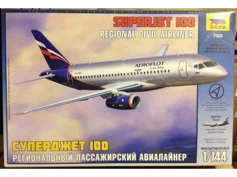 SUPERJET 100 AIRLINER Zvezda 1/144 OÖPPNAD