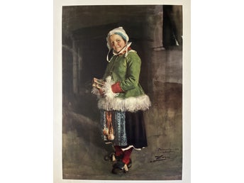 Anders Zorn, litografiskt tryck efter akvarell fr 1952! ”Brudboken”