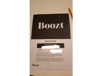 BOOZT 5000KR PRESENTKORT