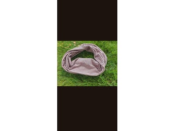 Rosa, svart halsduk tub