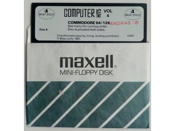 Computer Hits Vol 4 (Beau-Jolly) Lös Disk DEFEKT ->TESTAD<- Commodore 64 / C64