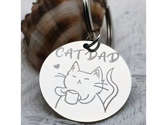 Nyckelring Cat Dad