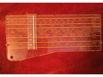 Frekvensskala display radio