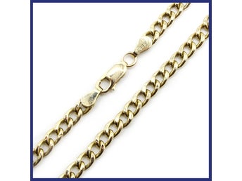 Armband, 14K guld, pansarlänk (vikt 4,79g, längd 21,5cm)
