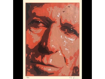Rolling Stones KEITH RICHARDS - Red 30x40cm. Numrerat konsttryck i begr. uppl.