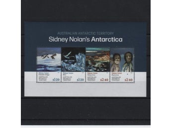 Australiska antarktis 2023 Konst målningar av Sidney Nolan polarmotiv 4v i block