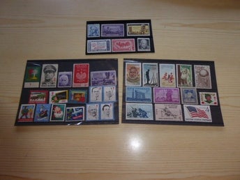 34 st. olika USA frimärken MNH