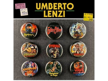 9 st Umberto Lenzi film pins (25 mm) * gratis porto *