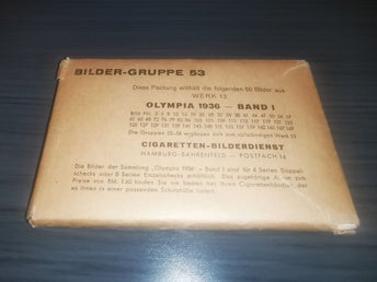 Oöppnad Förseglad Olympia 1936 Bilder - 50 kort i paketet