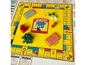 MONOPOL sällskapsspel, vintage, ALGA. Fint skick!