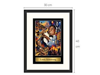 Louis Armstrong Jazz Art print tavla Limited Edition