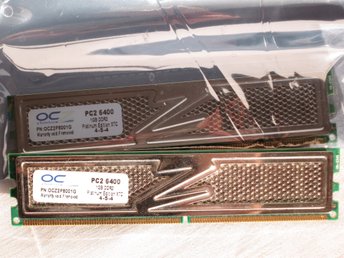 2 GB (2x1) PC2-6400 800MT/s 4-5-4 OCZ OCZ2P8001G Platinum Edition XTC DDR2