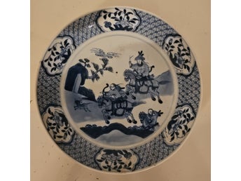 Antik Kina Porslin Fat/Skål Qing Dynasty Kangxi 1662 - 1722 ***