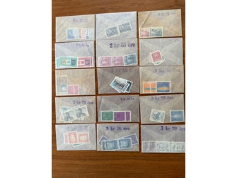 Svenska postfriska serier i originalkuvert från Postverket. 60- 70-tal. Nr 2