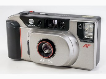 Minolta AF DL, 35mm 2-lins kompaktkamera. Fungerar, fin