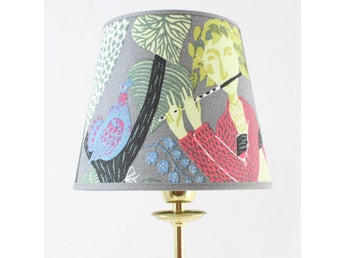 LAMPSKÄRM - MELODI GRÅ STIG LINDBERG - LINNE - DIAMETER 20