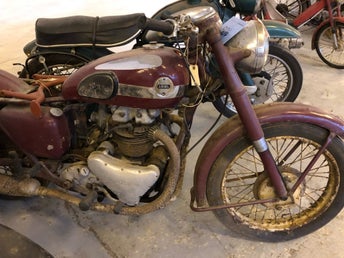 Ariel Huntmaster Twin, årsmodell 1955 med sällsynt motor