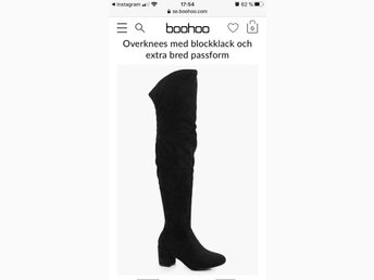 Overknee skor strl 41 extra bred passform Overknee skor strl 41 extra bred passform