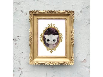 Poster till barnrum. ”Kitty the kitten” A4. Dessin Design. NY!!