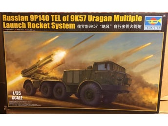 RUSSIAN 9P140 TEL MRLS 1/35 TRUMPETER OÖPPNAD