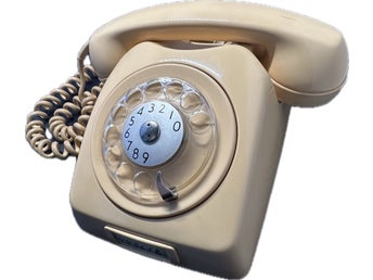 Vintage TELI fast Telefon fingerskiva Retro Swdish Rotary Telephone decoration