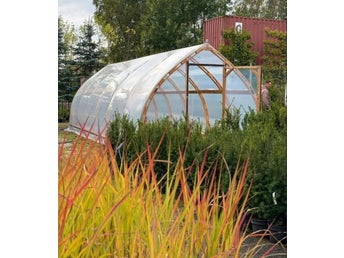 Träväxthus från Garten Dream 3x8m med 10 mm polykarbonatöverdrag