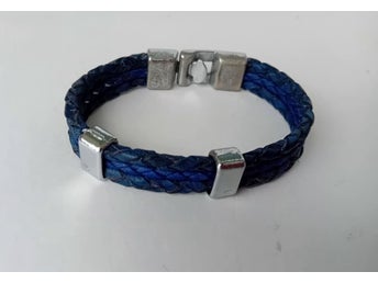 Armband stål flätad