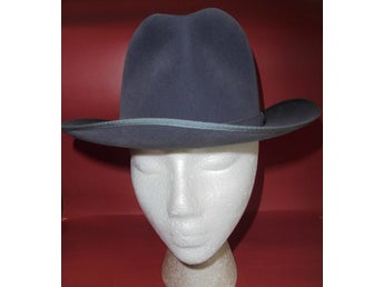 hatt, grå herrhatt, vintage, Peschel, Germany