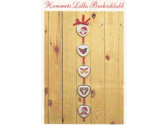 ** BRODERIMÖNSTER ** FEM SMÅ SÖTA JULMOTIV **