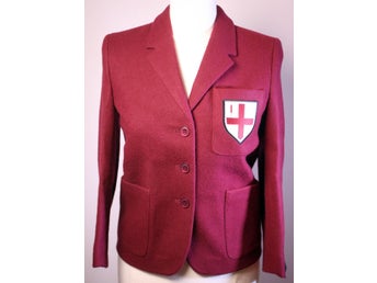 Stevensons cerise blazer for City of London school-Size 6-EU 34-NEW-Weight 670g