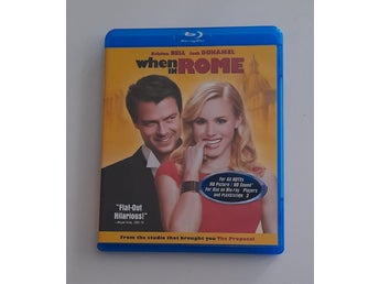 When in Rome Blu-ray / Kristen Bell, Josh Duhamel / Svensk Text / Raritet / OOP