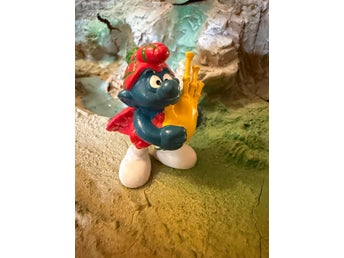 Schleich Smurf med säckpipa