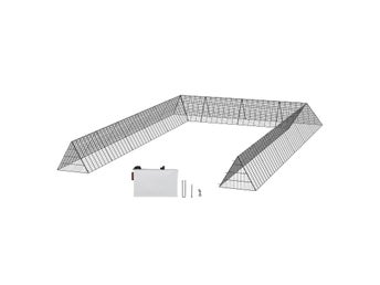 Chicken Tunnels, 236.2 x 157.5 x 24.2 inch(LxWxH) Chicken Tunnels for Yard