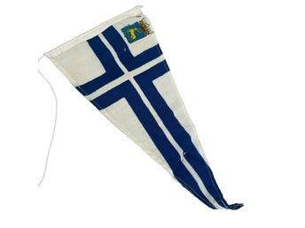 Yacht Jaktklubben Vimpel Antik Vintage Flagga