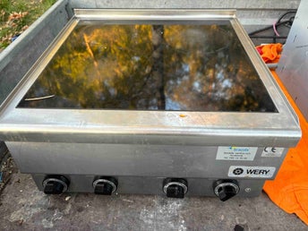 Glaskeramikspis - WERY PCVE-60 - 4 Zoner – 7,8 kW 400V – Storkök