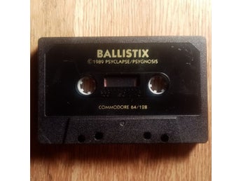 Ballistix (Psyclapse - Psygnosis) Lös Tape - Kassett ->TESTAD<- Commodore 64 C64