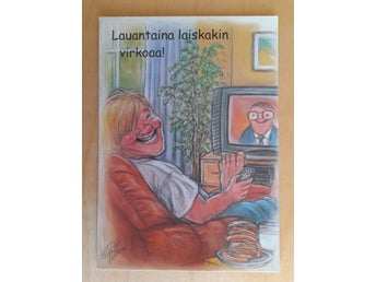 Terho Peltoniemi / Hörölä / finsk humor / på finska - vykort