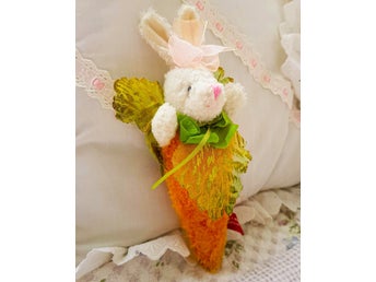 Sällsynt handgjord kaninmorotsnalle – Nonna Bears Company