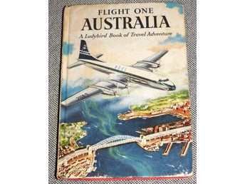 Flight One Australia Inbunden bok. English Ladybird book 1958