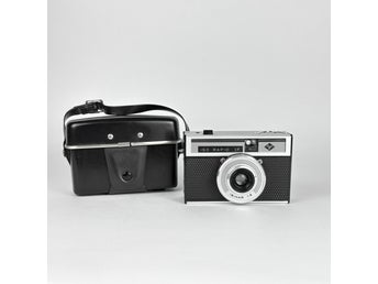 Agfa ISO Rapid IF – analog kamera med originalväska – vintage