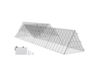Chicken Tunnels, 287 x 78.7 x 24.2 inch(LxWxH) Chicken Tunnels for Yard